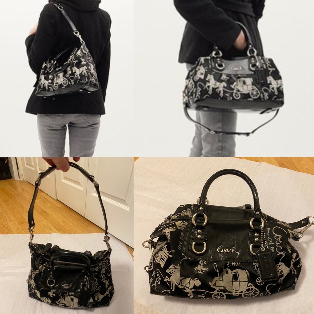 Coach Ashley Horse & Carriage Hand & Shoulder Bag